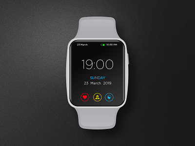 Fitness watch - Product and UI Design app design digital watch fitness app icon logo design mockup product design ui ux web website