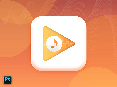 Music Player App Icon app icon music note play player song