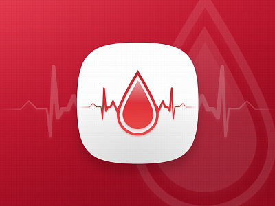 Blood Donation App Icon app blood donation drop icon red