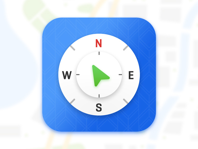 Compass App Icon by Ashish Singh on Dribbble