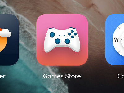 Games Store App Icon app games icon logo store