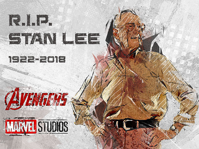 Tribute to Stan Lee avengers comic marvel movie rip stan lee super hero tribute