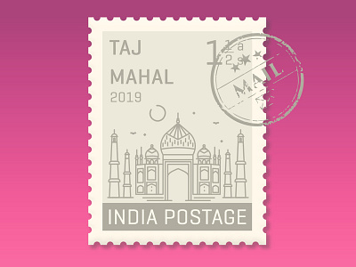 Stamp Design design illustration indian stamp vector