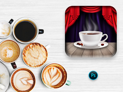 Coffee Shop app branding coffee cup coffeeshop design icon illustration logo