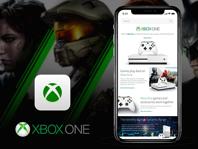 XBOX Concept App app branding concept design gaming icon logo screen ui ux xbox one