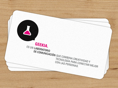 Geekia business cards card redesign