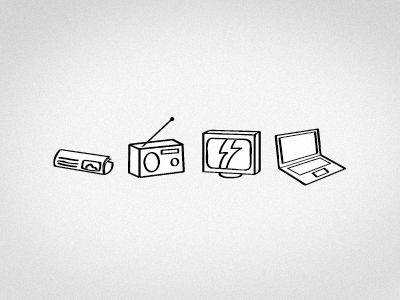 Press, radio, tv, web icon