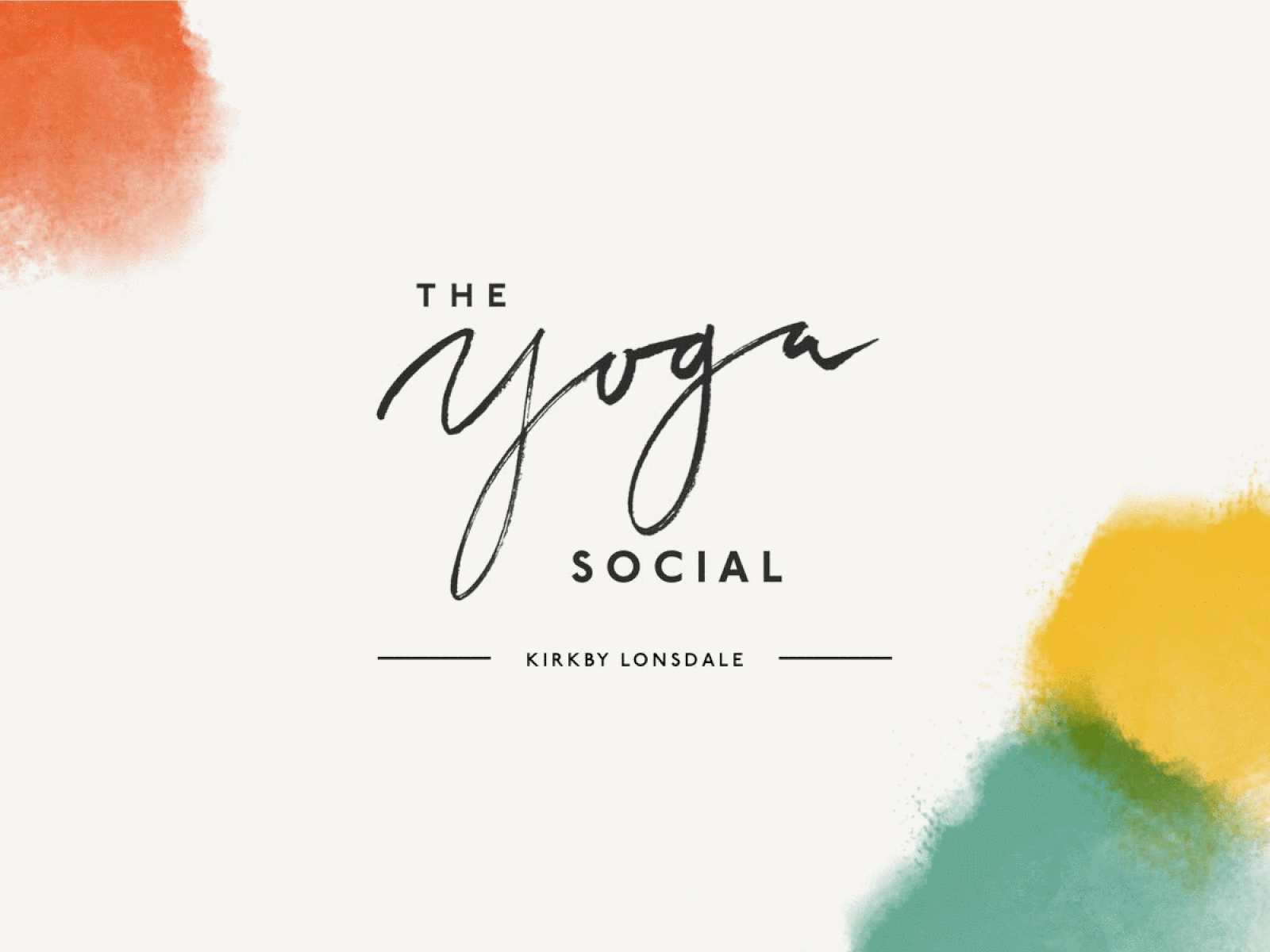 The Yoga Social - Logo branding branding and identity branding design design event branding food logo gif lettering lettering logo visual identity watercolor wellness yoga yoga logo