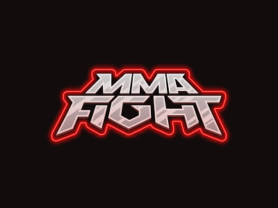 MMA Fight fighting mma neon steel