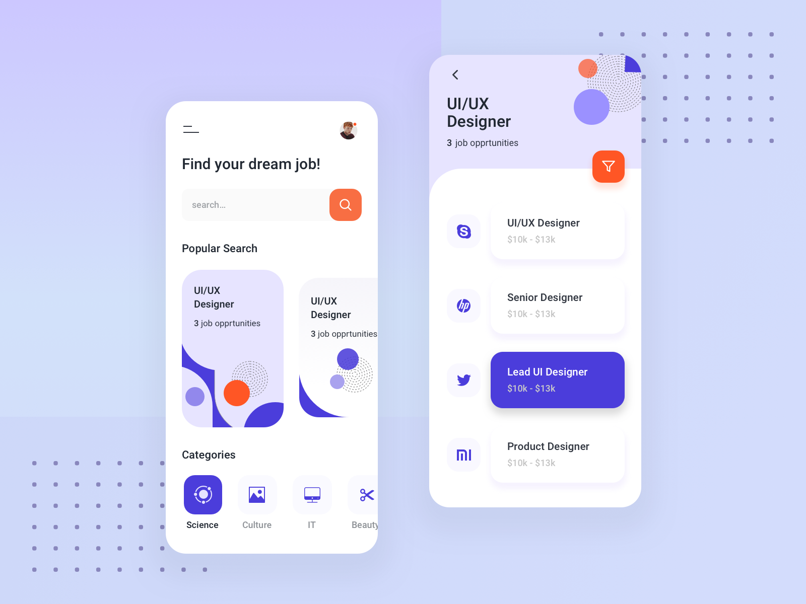 Find your dream job! by Balram R on Dribbble