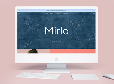 Mirlo Jewelry Website branding jewelrybrand uidesign webdesign websitedesign
