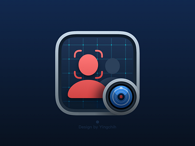 Person identification Icon character cold design icon logo mac macos monitor ui