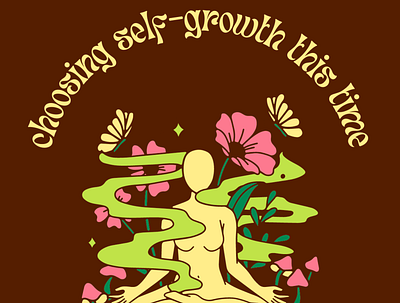 Self-Growth Digital Art #2 canva canva design design digital art digital sticker graphic design illustration