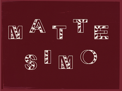 Mattesimo invite italian rythm typography wedding