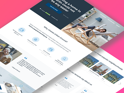 Urban Ground Landing Page Design