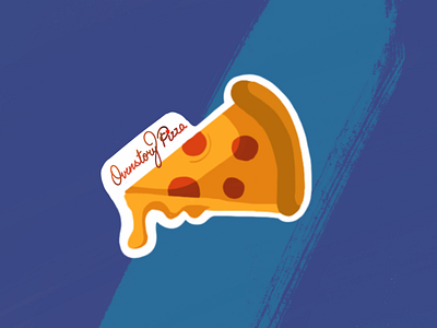 Overstory pizza Sticker