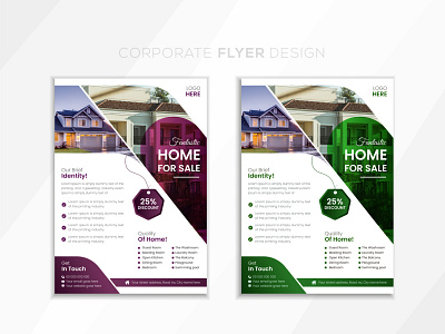 Corporate Business Real estate Flyer poster folder.