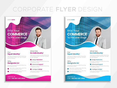 Business promotion and corporate flyer. pattern