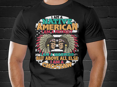 NATIVE AMERICAN T-SHIRT DESIGN ancient american choctaw custom tshirt indian native american native american elements native american shirts native american tshirt native american tshirts native american vector native usa old american tshirt red red indians typography vector wild wolf