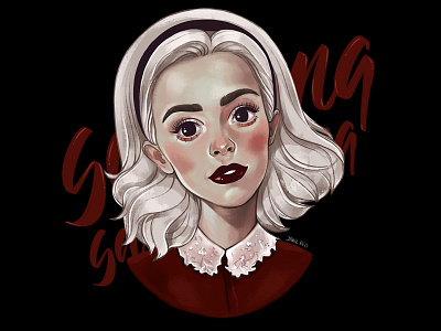 Sabrina Spellman art digitalart girl girl character illustration ipadpro netflix procreateapp