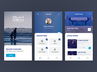 Community Card App - A design interaction design profile ui ux uidesign uxdesign