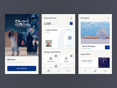 Community Card App - B interaction design ui ui deisgn ux design