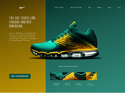 E-Commerce Shop (Nike) - DailyUI 012 branding design e commerce logo nike ui ux website