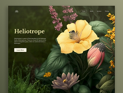Gardening Website Design: Landing Page design figma flowers gardering ui ux website