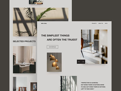 Architectural Studio - Landing page architecture architecture design branding design homepage interface interior design landing page minimal ui