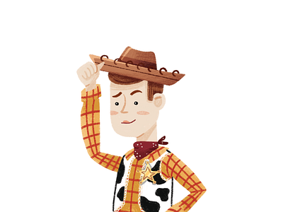 Woody illustration illustrator pixar procreate toy story woody