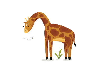 Giraffe | Children's Illustration childrens illustration cute giraffe illustration illustrator kidslitart nursery art procreate