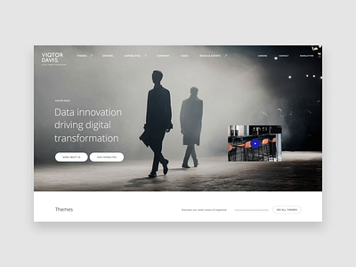 Viqtor Davis — Homepage branding data design interaction interface platform transition ui web webdesign website