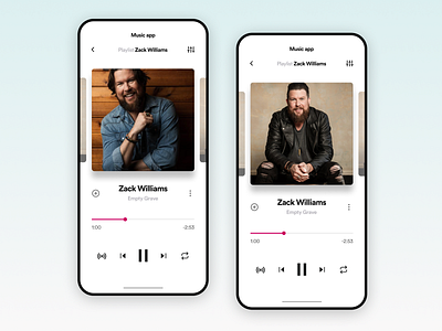 Music app UI Challenge app appdesign clean creative design designinspiration inspiration ui uitrends ux