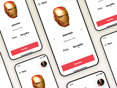 Hero app UI 3d app creative design designinspiration inspiration ui uitrends