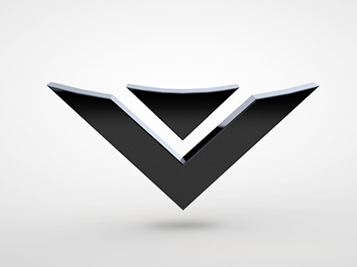 Vizio 3D logo animation 3d animation c4d clean envoy gif gloss logo reflection shadow simple vizio