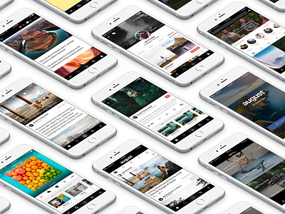 New August Features app august discover ios profile stories ui ux