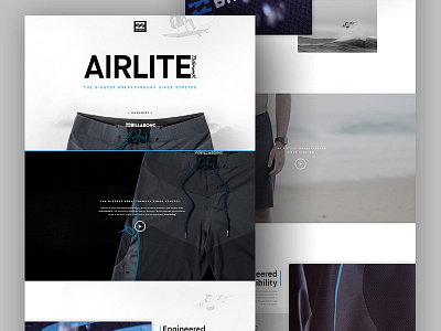 Billabong Airlite Landing Page