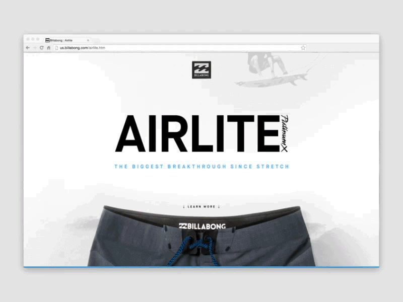 Airlite Interactions airlite animated billabong development gif interactions parallax ui