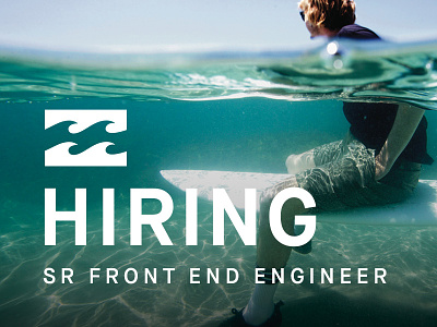 Billabong Hiring Front End Engineer