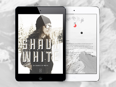 50 Shades of Shaun White Article article design digital info graphic ipad magazine shaun white snow sullivan typography ui