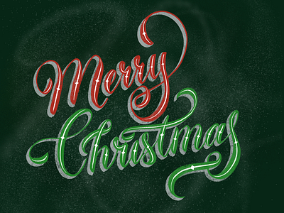 Merry Christmas Handlettering christmas handlettering lettering procreate procreatelettering