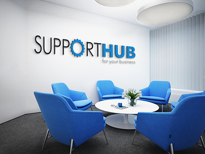 SupportHub branding design graphic design logo support technology vector