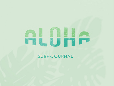 Logo for surf-journal branding creative design flat icon identity journal logo logotype surf surfing typography vector