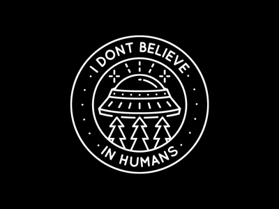 Aliens aliens badge design dooom humans merch rad space ufo