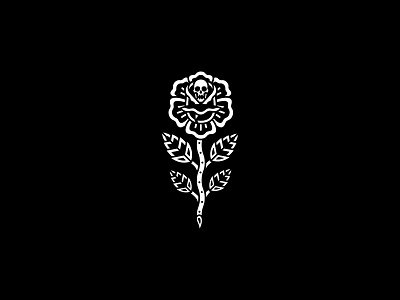 Rose band design dooom merch rose skeleton tattoo