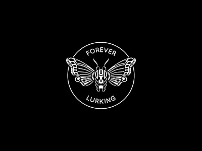 Forever Lurking band design graphic illustration merch merchandise skeleton skull tattoo
