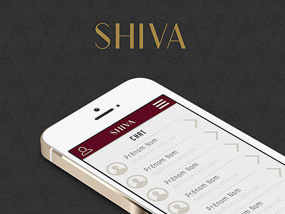 Shiva App - UI/UX application design dribbble evenement flat graphic pattern ui uiux ux wireframes