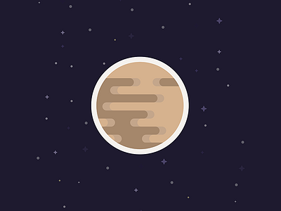 Pluton - Space design dribbble flat flatdesign graphic planet pluton space star stars