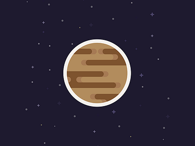 Venus - Space design dribbble flat flatdesign graphic planet space star stars venus