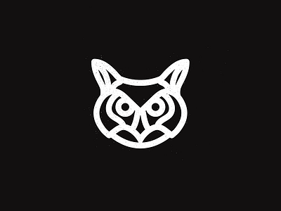 Owl animal design dribbble graphic hibou icon iconline line logo minimal minimalism owl